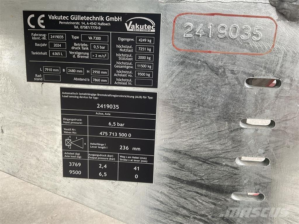  Vakutec VA 7300 Cisterne za gnojnico