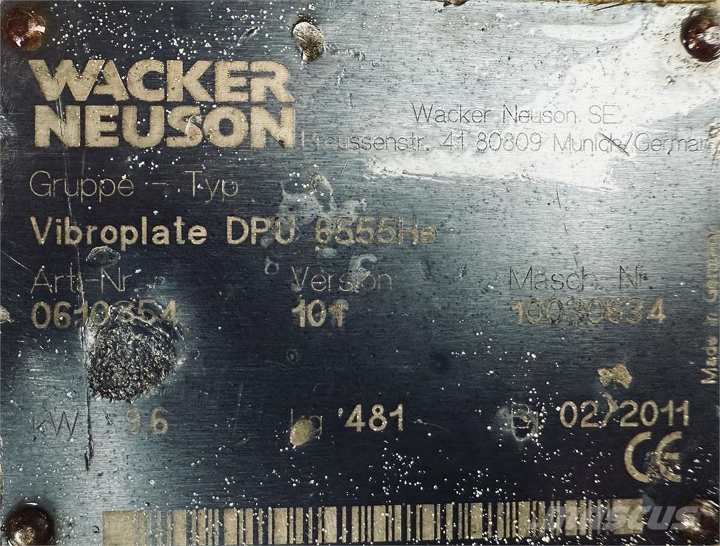 Wacker DPU 6055 Gradbeništvo - drugo