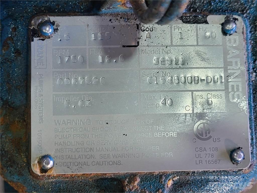  BARNES SE511 Vodne črpalke