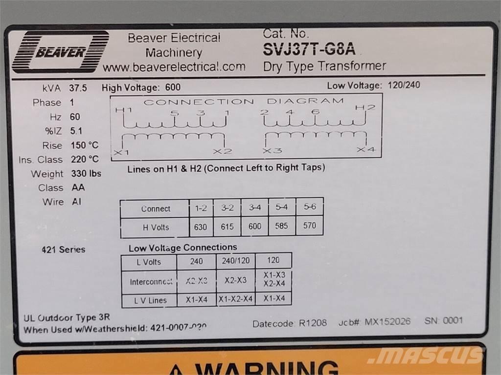  BEAVER SVJ37T-G8A Gradbeništvo - drugo