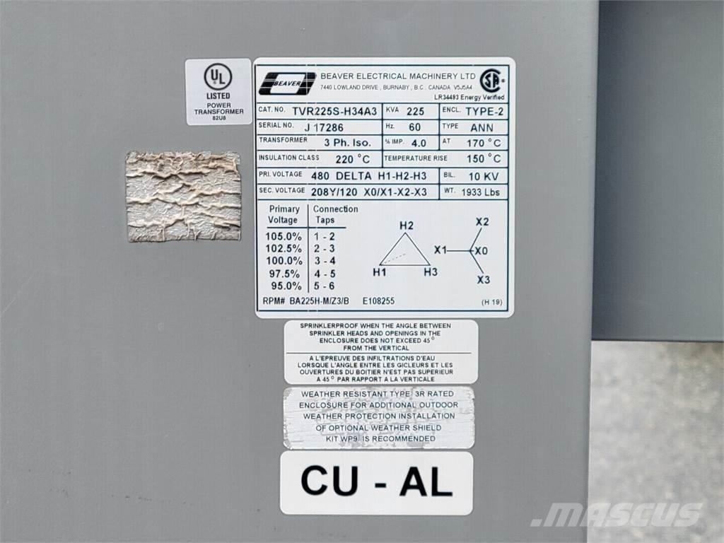  BEAVER TVR225S-H34A3 Gradbeništvo - drugo