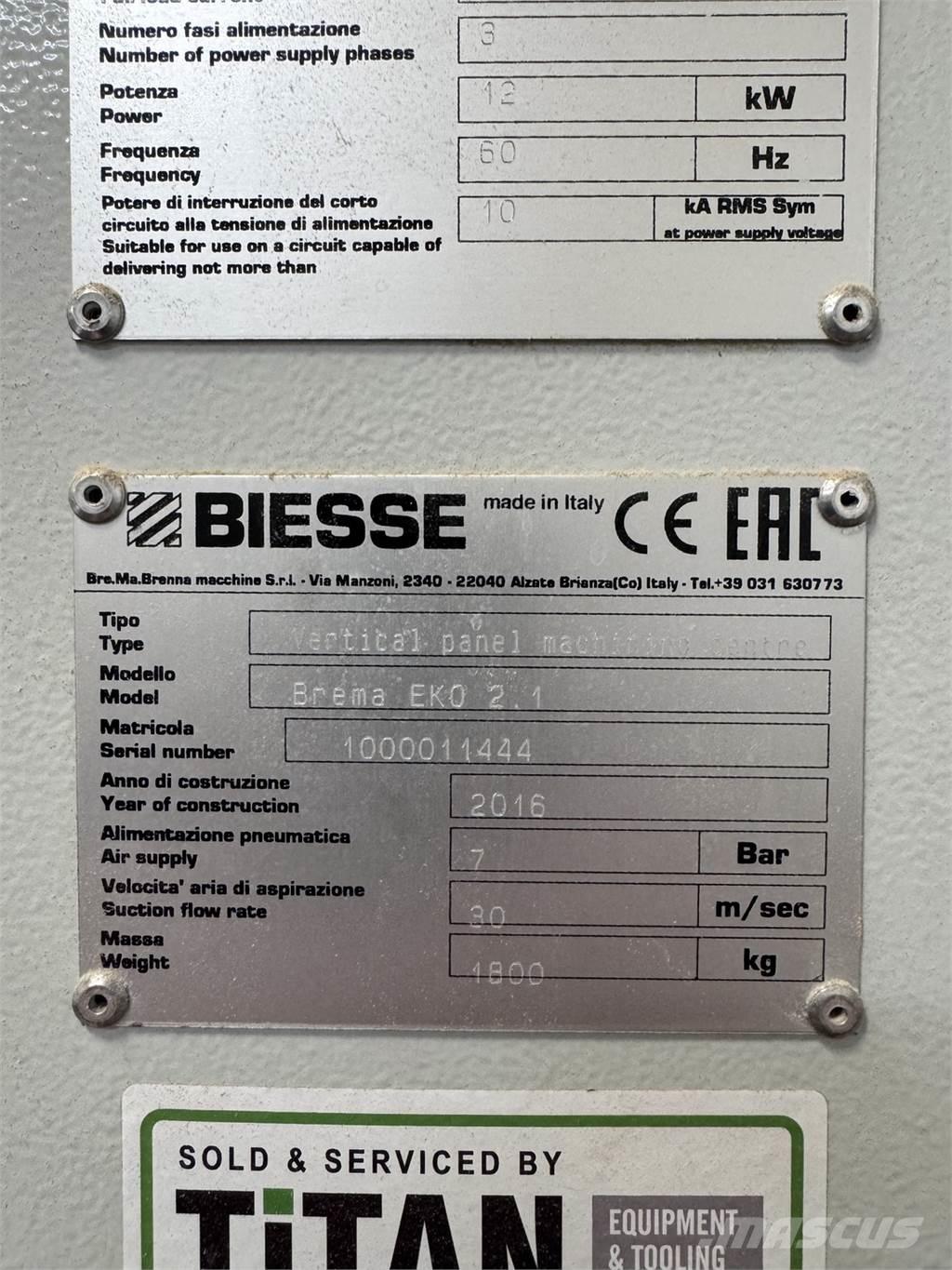  BIESSE Brema Eko 2.1 Drugi deli