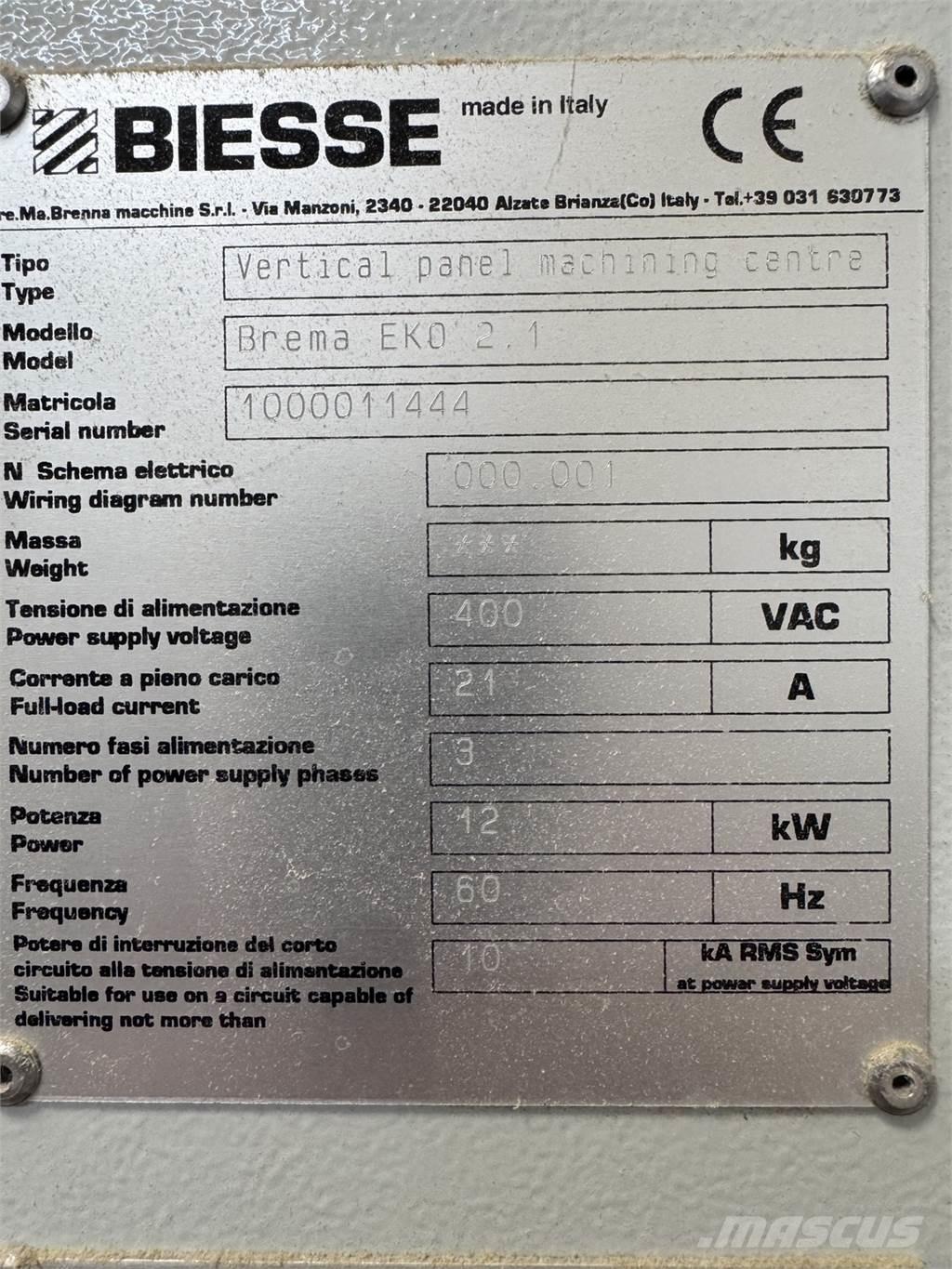  BIESSE Brema Eko 2.1 Drugi deli