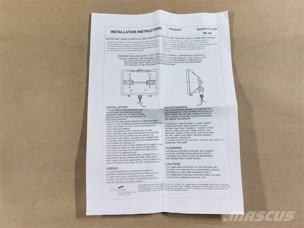  COOPER LIGHTING Drugi deli