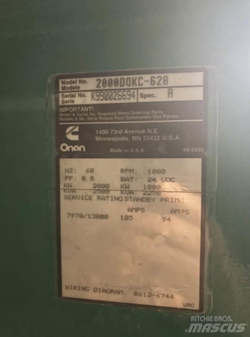 Cummins 2000DQKC-628 Dizelski agregati