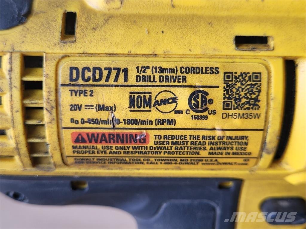 DeWalt DCD771 Gradbeništvo - drugo