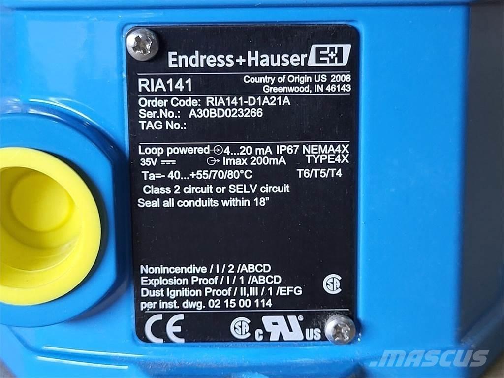  ENDRESS+HAUSER RIA141 Gradbeništvo - drugo