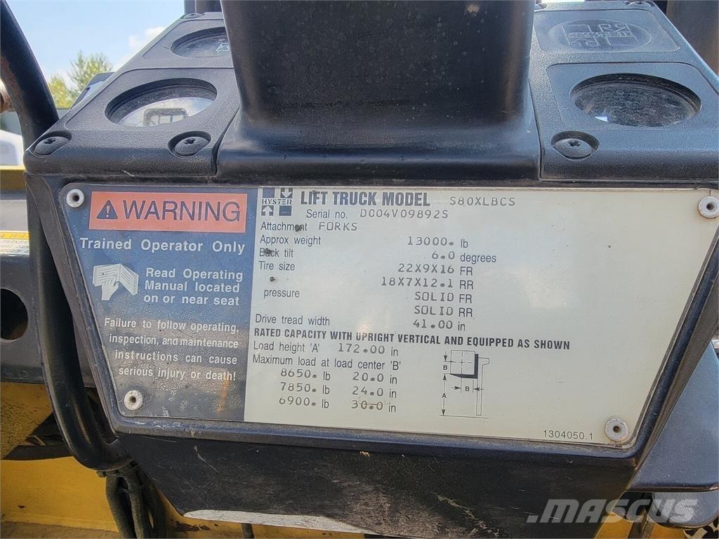 Hyster S80XLBCS Gradbeništvo - drugo