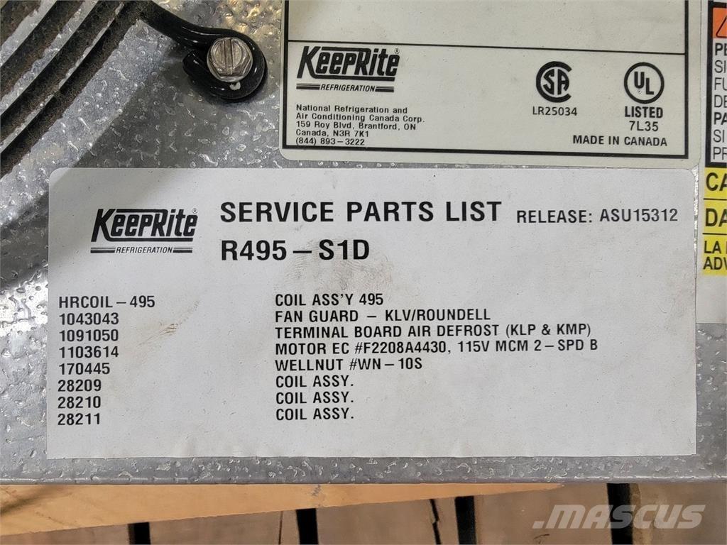  KEEPRITE R495-S1D Ogrevalna in odtajevalna oprema