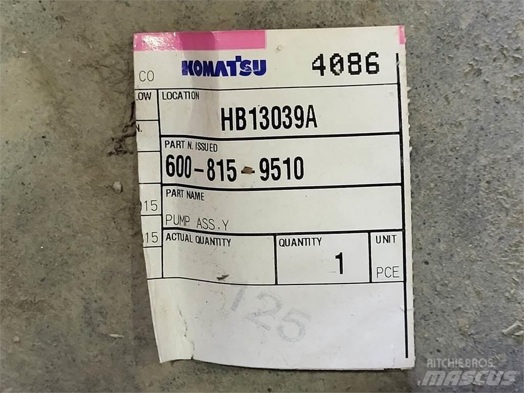 Komatsu 600-815-9510 Vodne črpalke