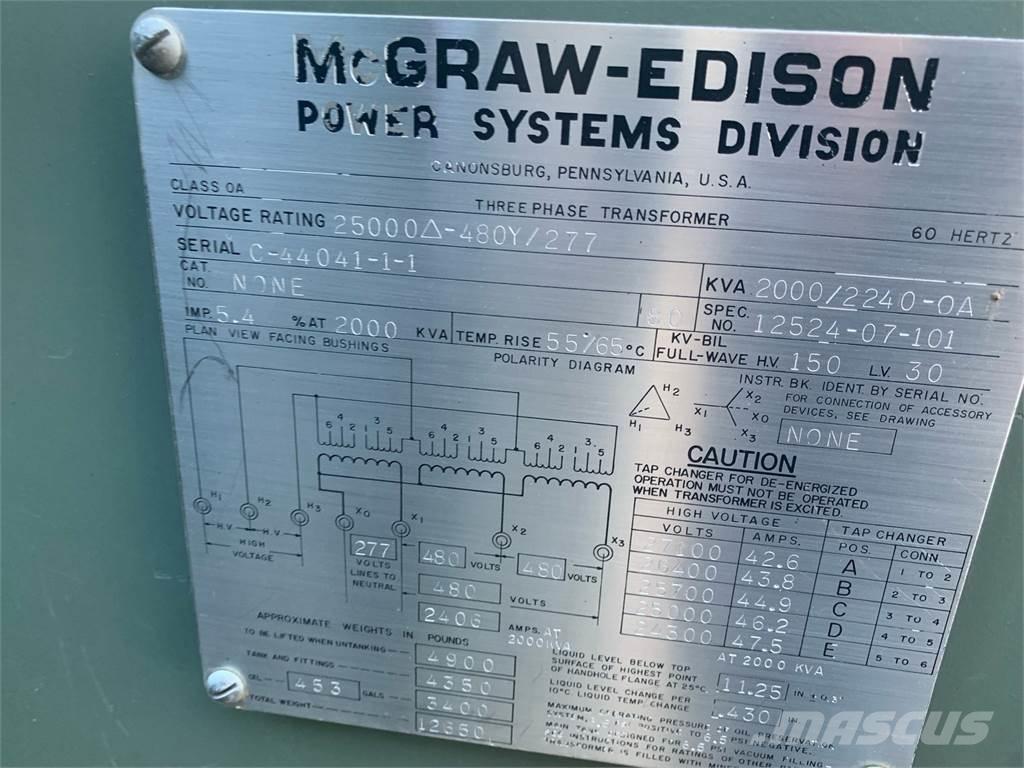  MCGRAW-EDISON Gradbeništvo - drugo