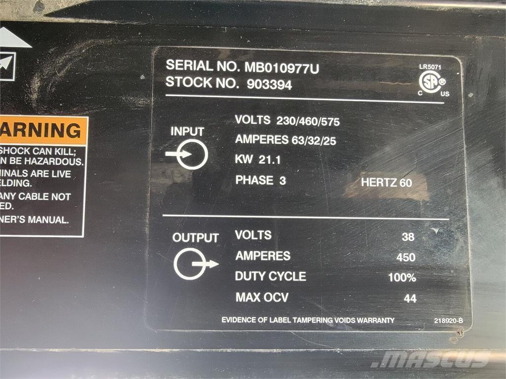 Miller Deltaweld 452 Varilni instrumenti