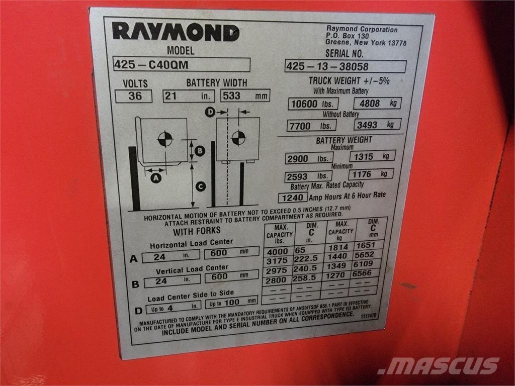 Raymond 425-C40QM Gradbeništvo - drugo