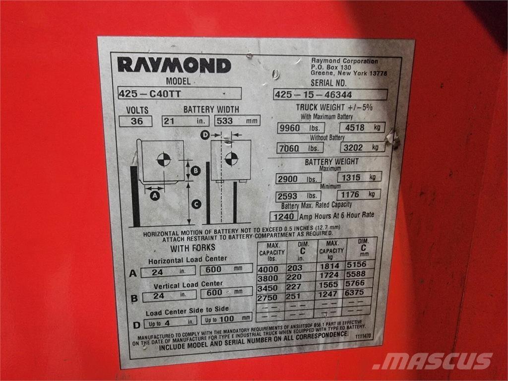 Raymond 425-C40TT Gradbeništvo - drugo