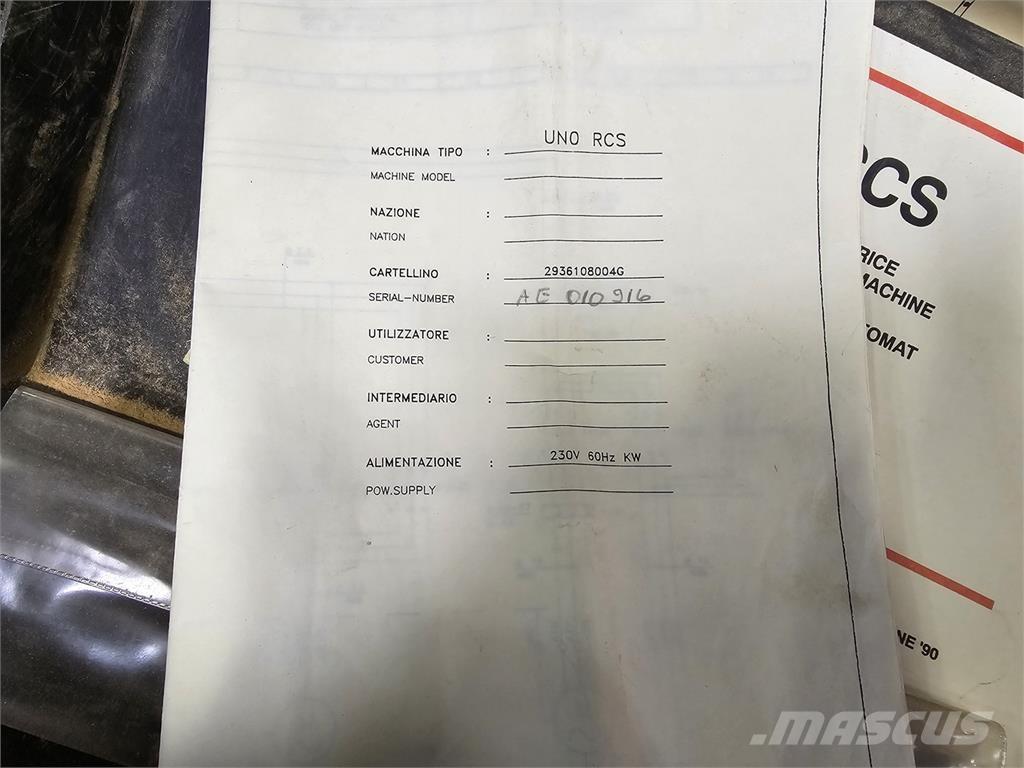  SCMI UNO RCS Gradbeništvo - drugo