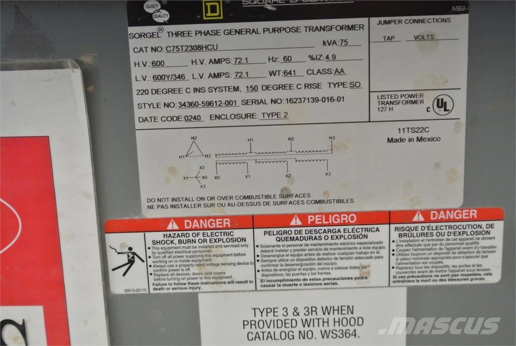  SQUARE D C75T2308HCU Gradbeništvo - drugo