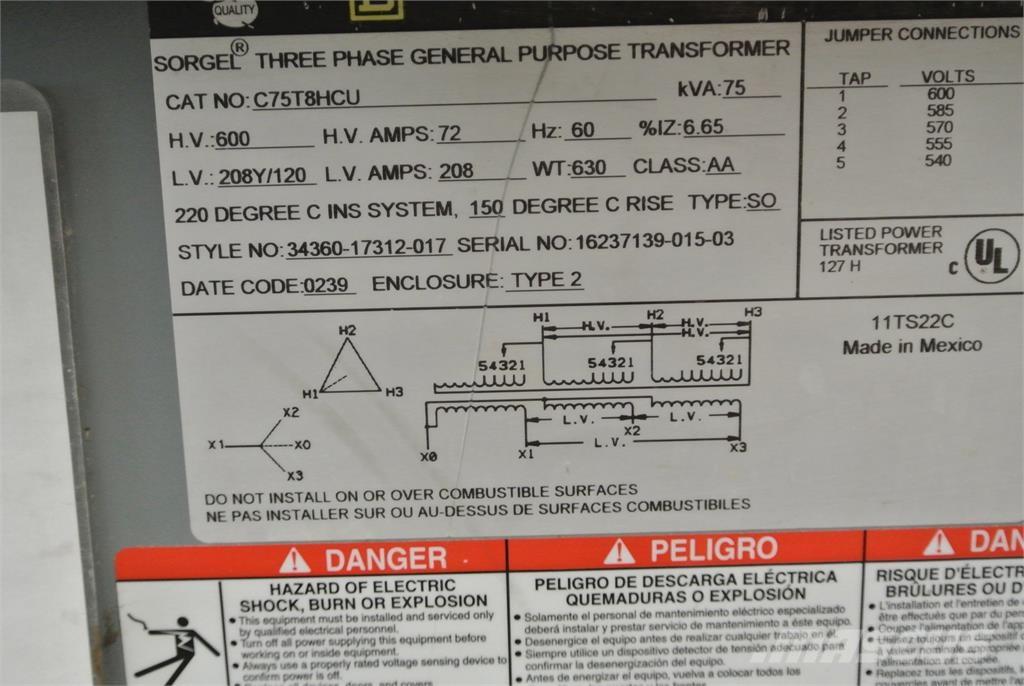  SQUARE D C75T8HCU Gradbeništvo - drugo
