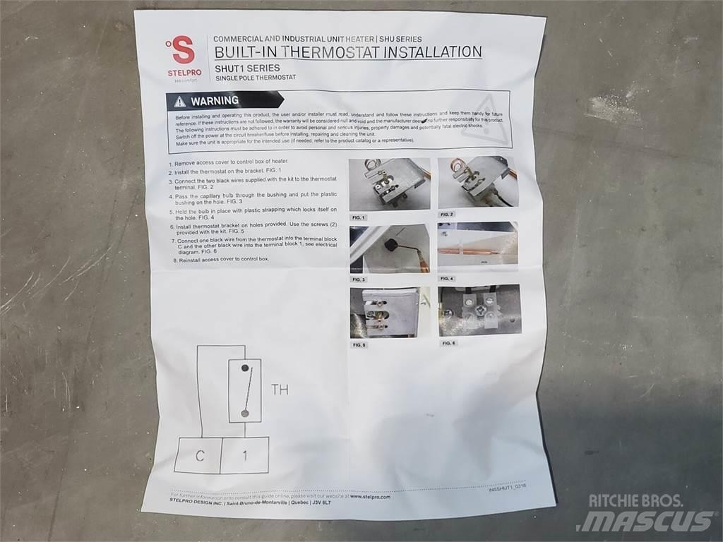  STELPRO SHUT1 Ogrevalna in odtajevalna oprema