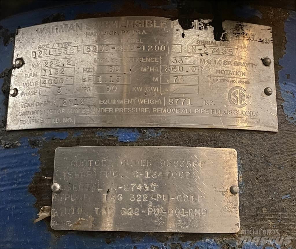 Warman 5800-600-1200 Vodne črpalke