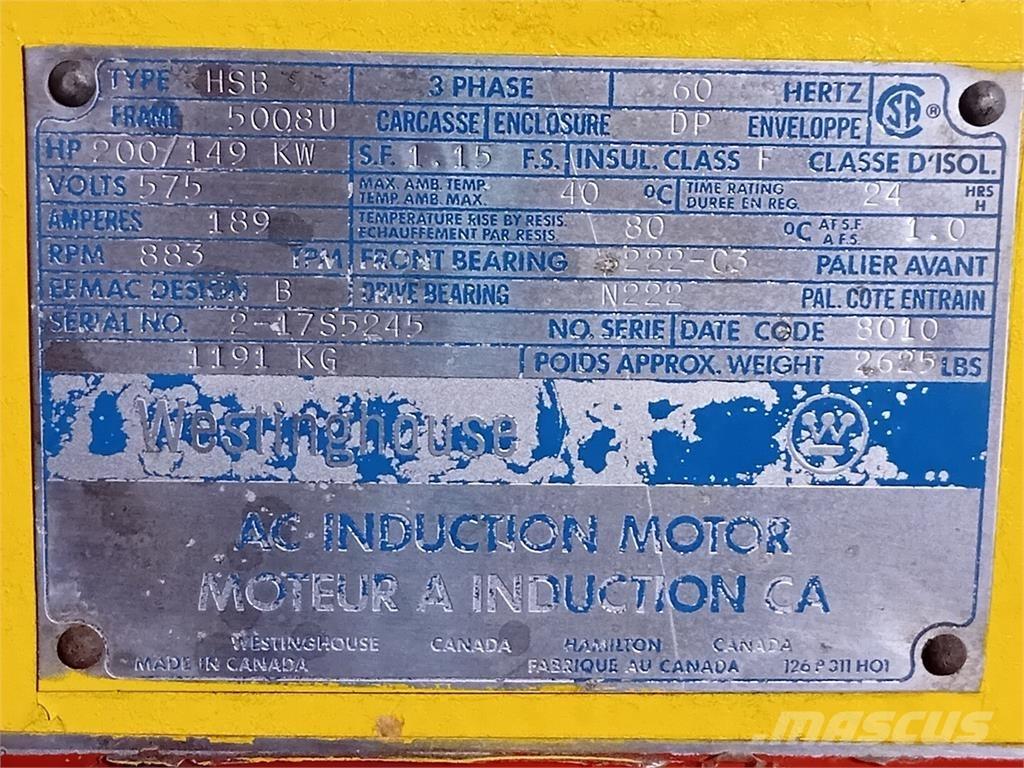 Westinghouse HSB Industrijski motorji