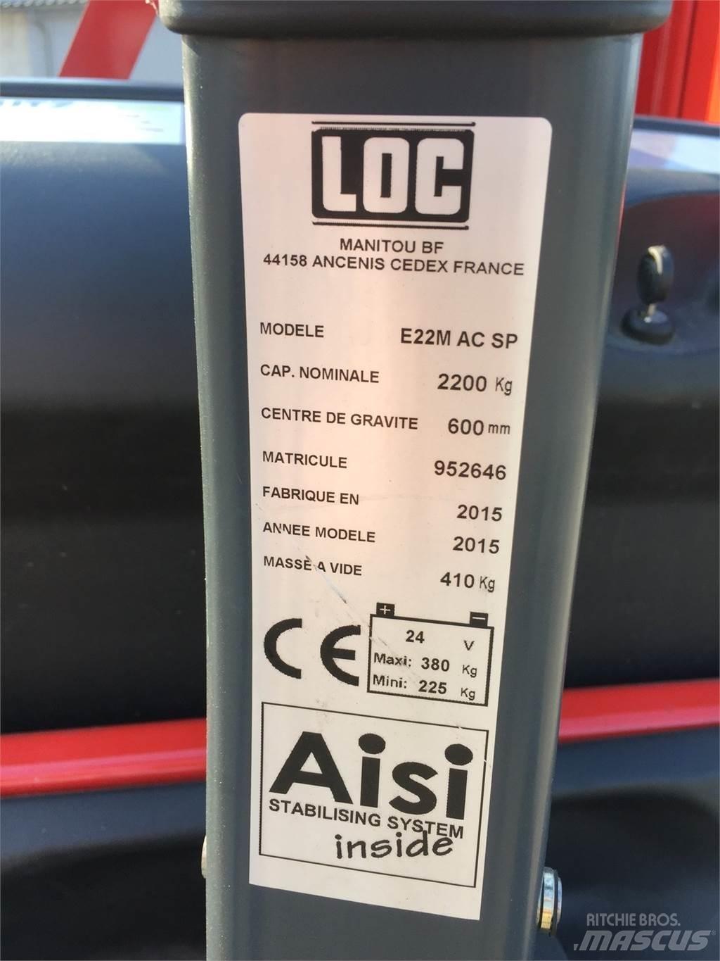 LOC E22 MAC Ročni električni viličar