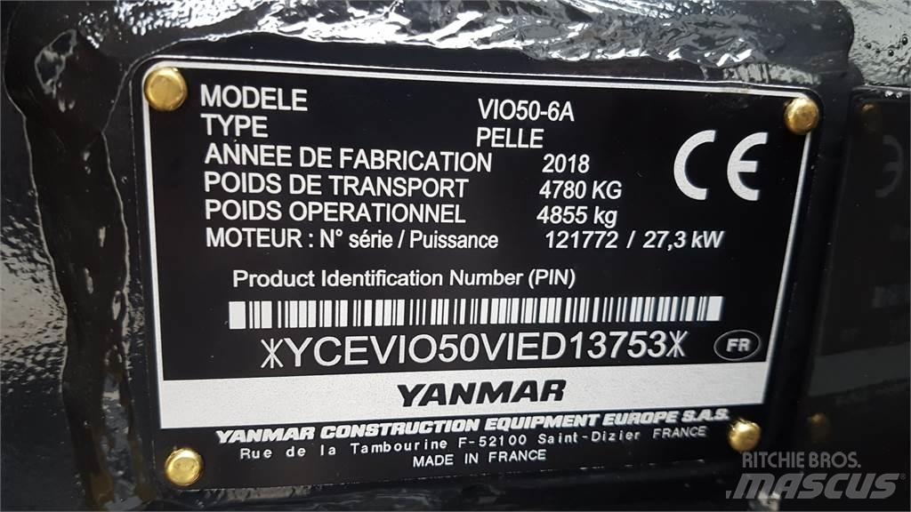 Yanmar ViO50-6 Mini bagri <7t