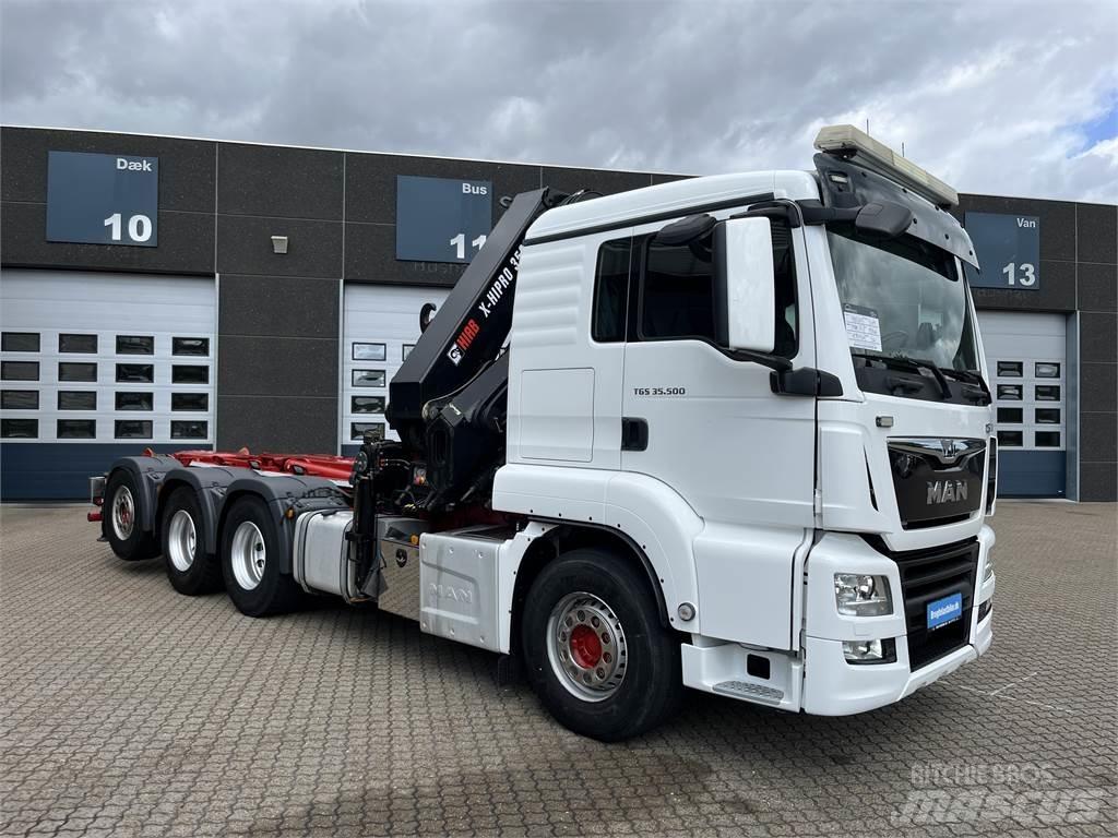 MAN TGS 35.500 8x4 Razstavljivi tovornjaki z žičnimi dvigali