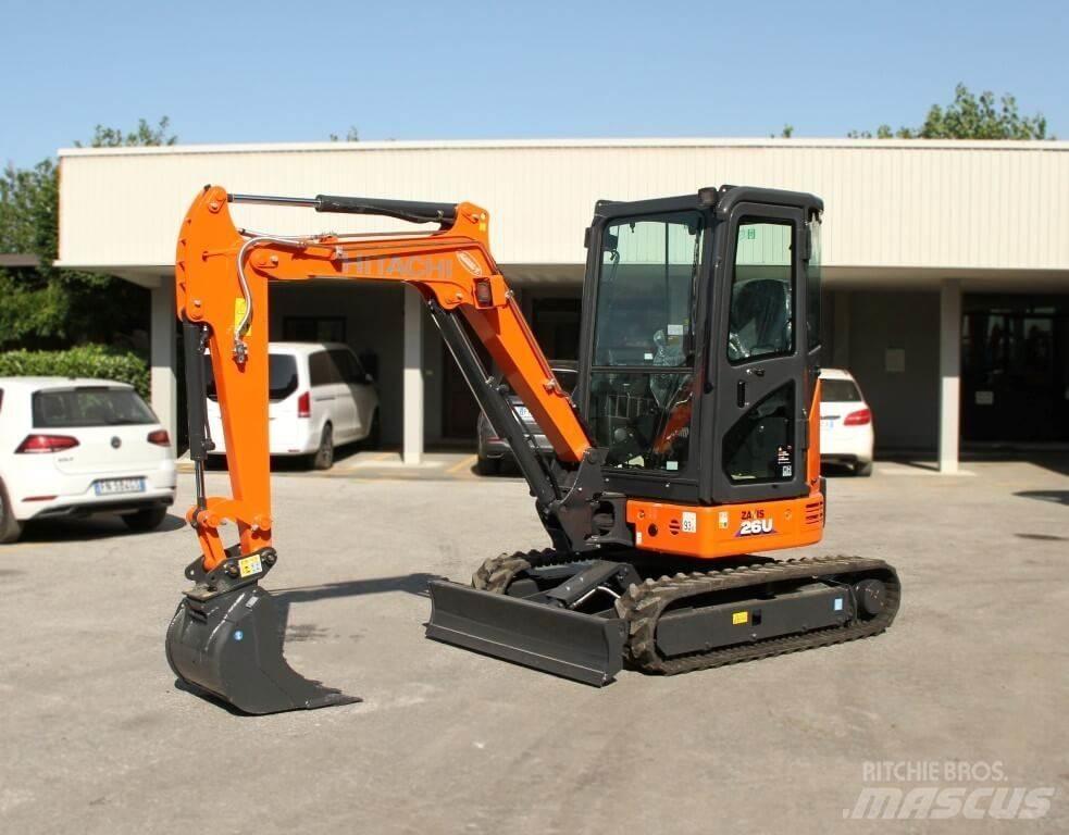 Hitachi ZX26U-6 CR Mini bagri <7t