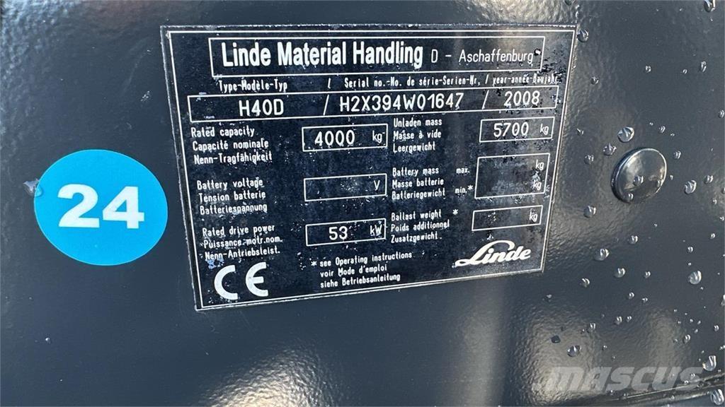 Linde H40D Dizelski viličarji