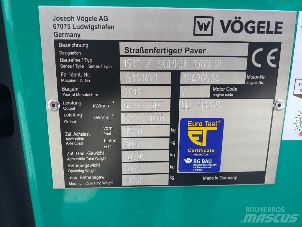 Vögele Super 1303-3i Asfaltni finišerji