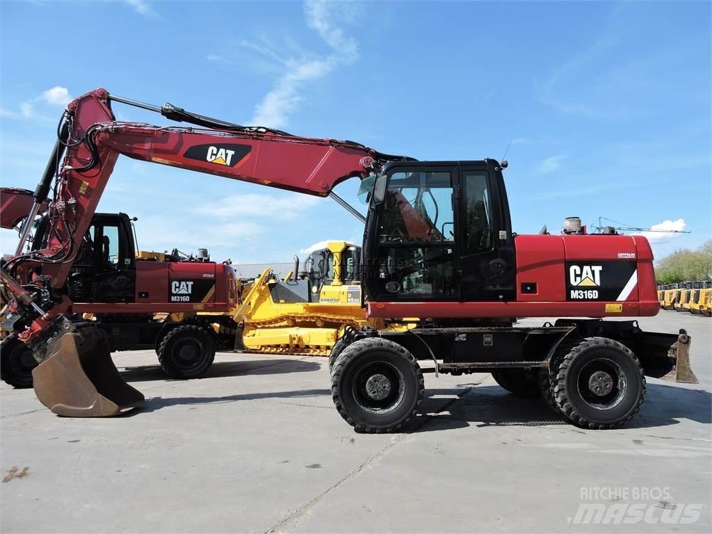 CAT M316D Bagri na kolesih
