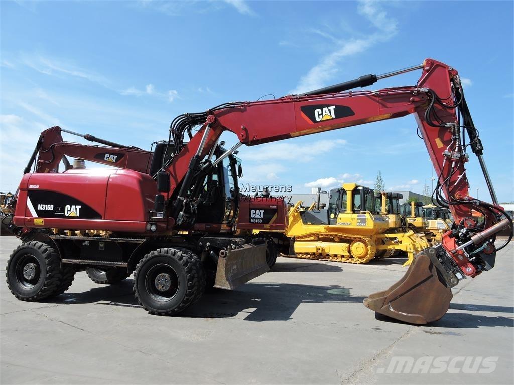 CAT M316D ROTOTILT Bagri na kolesih