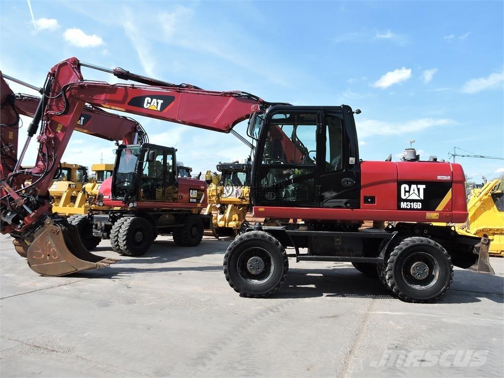 CAT M316D ROTOTILT Bagri na kolesih