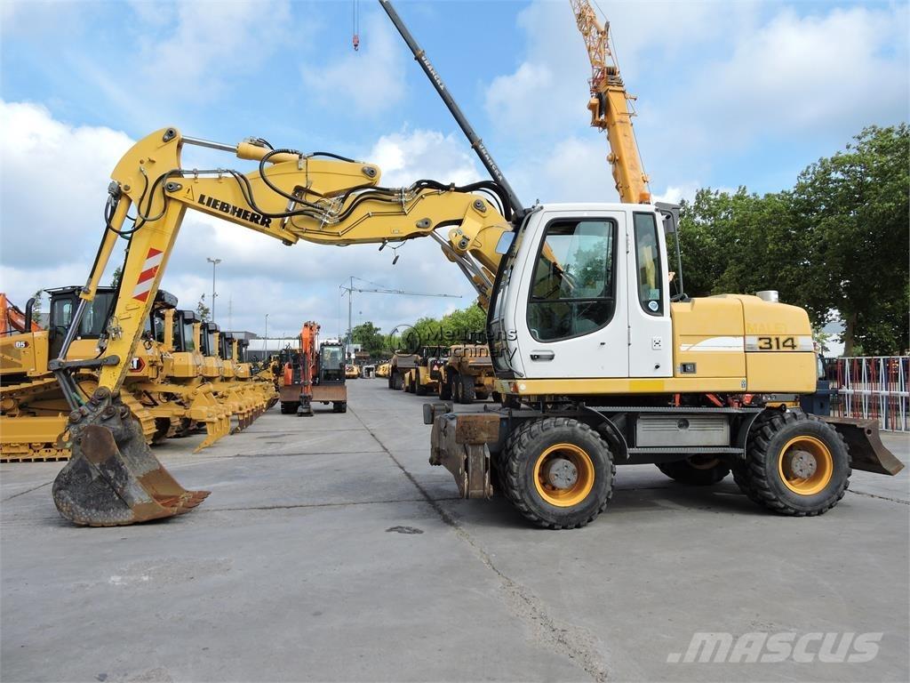 Liebherr A314 Bagri na kolesih