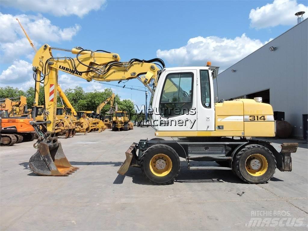 Liebherr A314 Bagri na kolesih