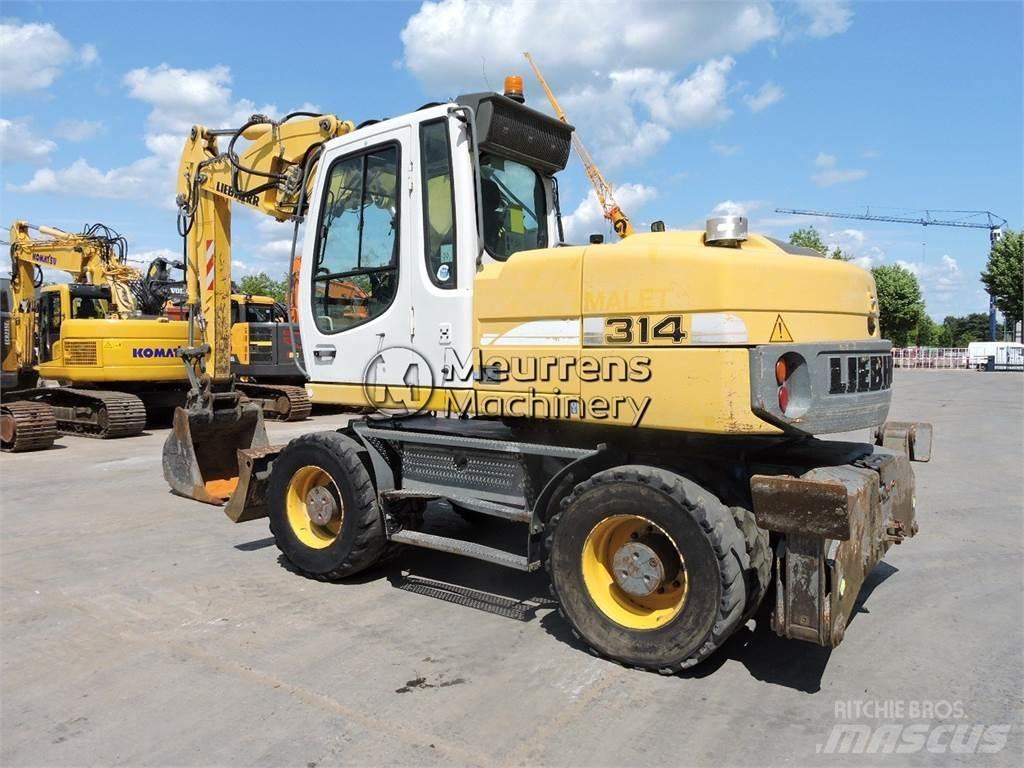 Liebherr A314 Bagri na kolesih