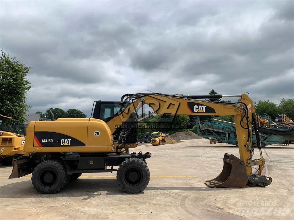 CAT M 316D Bagri na kolesih