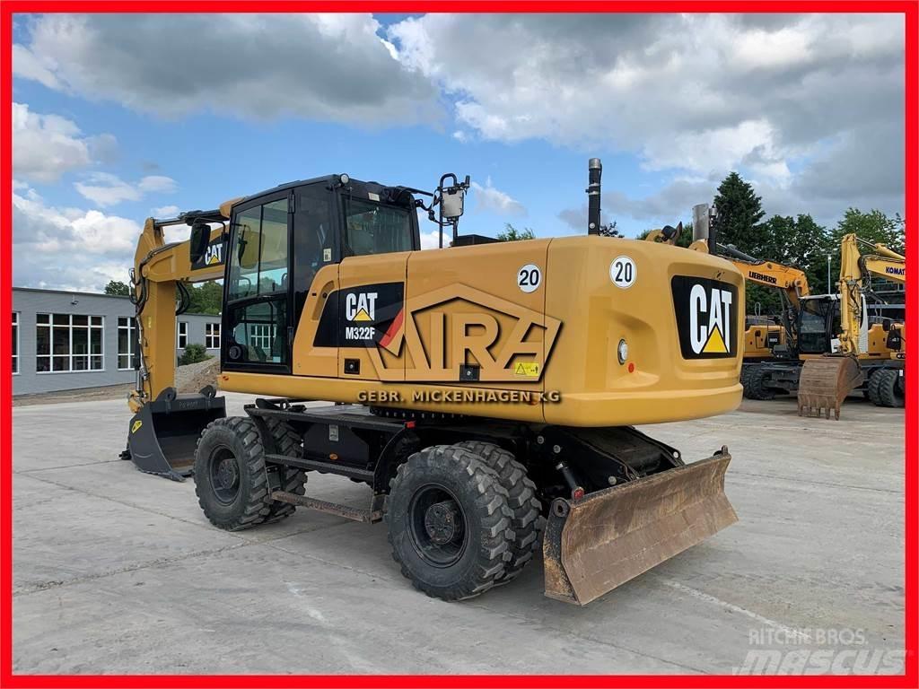 CAT M322 F Bagri na kolesih