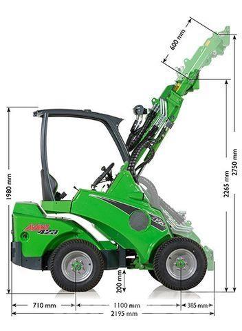 Avant Tecno 423 Kolesni nakladalci