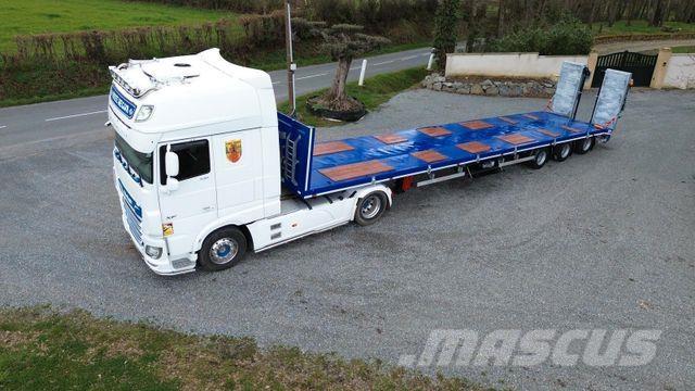  GVN 3 AXLE FLATBED Nizko noseče polprikolice