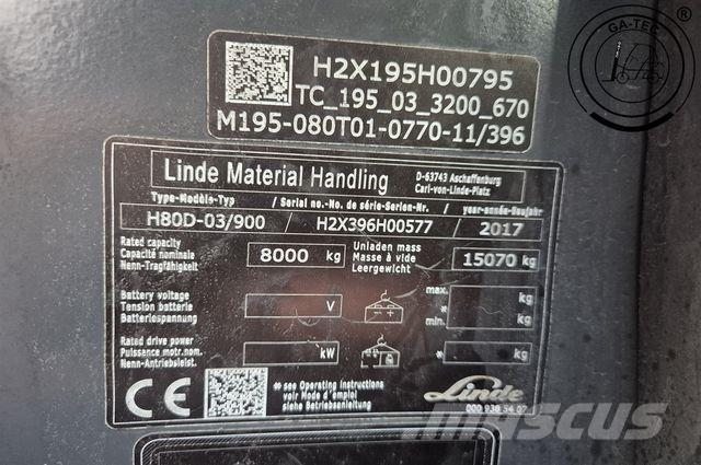 Linde H80D-03/900 Dizelski viličarji