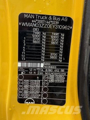 MAN TGL 8.180 BB Tovornjaki s kesonom/platojem