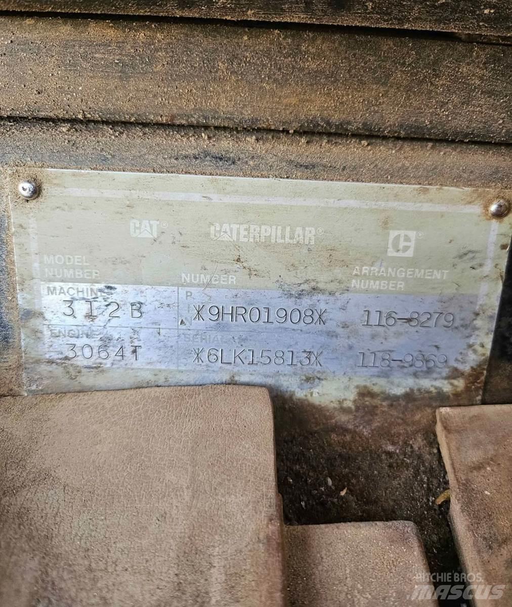 CAT 312B Bagri goseničarji