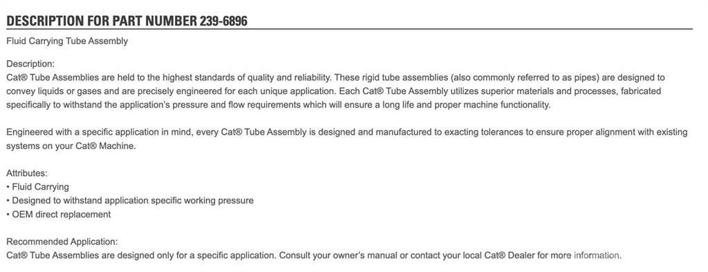 CAT C7 Druge komponente