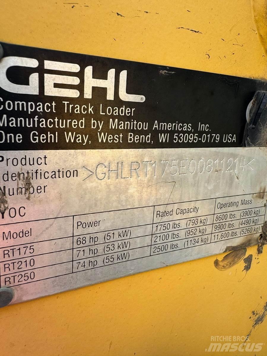 Gehl RT175 Skid steer mini nakladalci