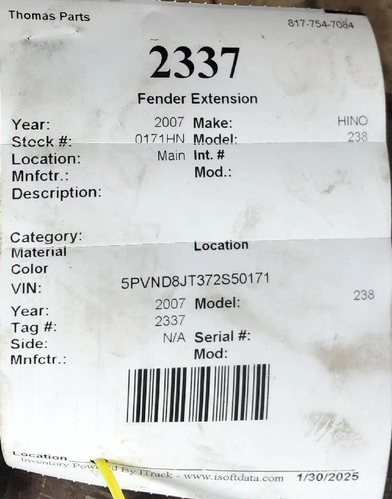 Hino 238 Druge komponente