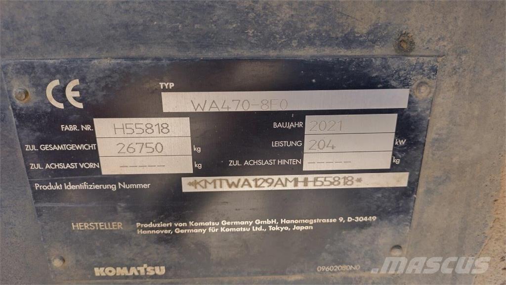 Komatsu WA 470-8 Kolesni nakladalci