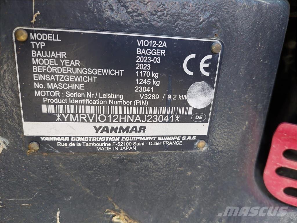 Yanmar Vio 12 Bagri goseničarji