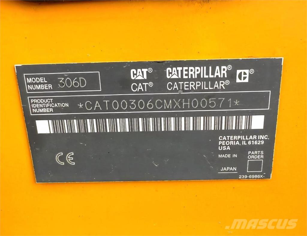 CAT 306D Mini bagri <7t