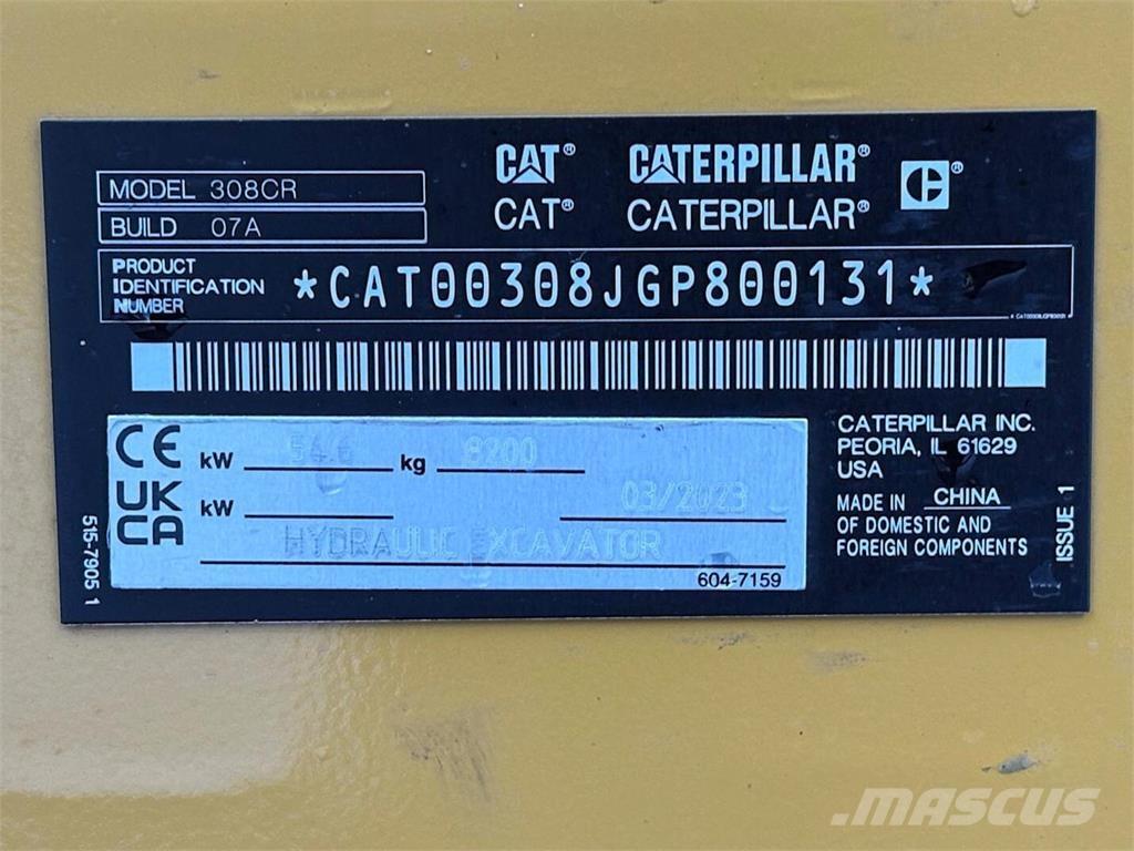 CAT 308 Midi bagri 7t – 12t